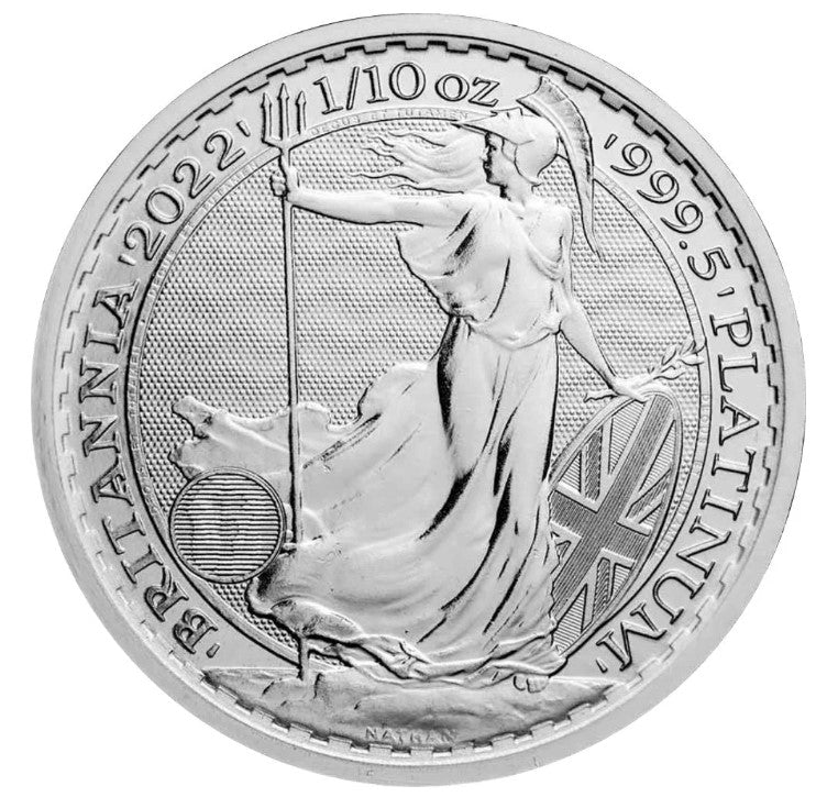 Platinmünze 1/10 oz Britannia 2022