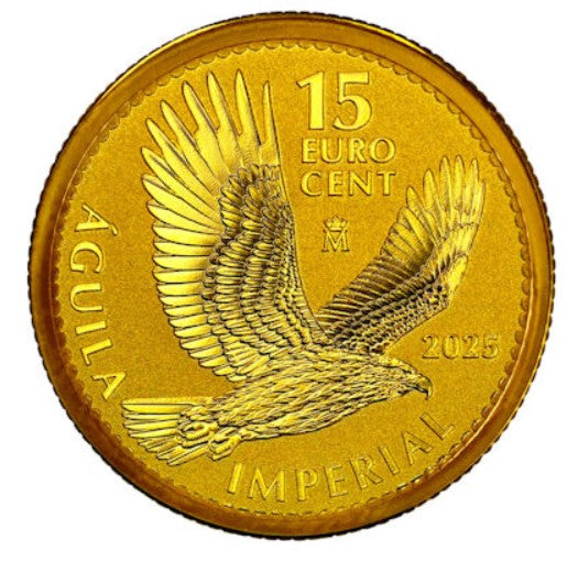 Spanien 0,15 EURO Spanischer Kaiseradler 2025 - 1/10 Oz Gold**