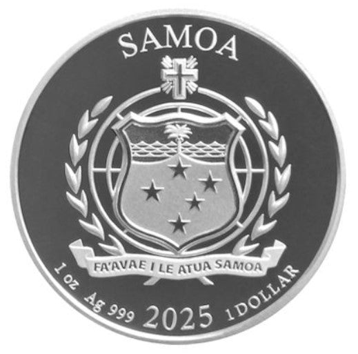 Samoa - 2 Dollar Golden Eagle (3.) 2025 - 1 Oz Silber