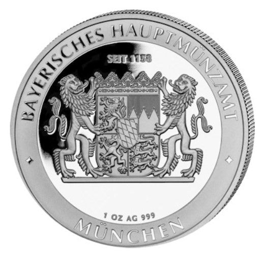 1 Bayern-Thaler 1 oz Silber PP 2025 Schloss Neuschwanstein im Etui