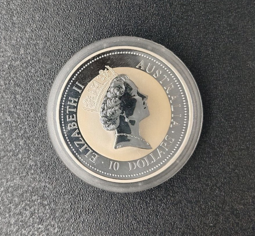 Australien Silbermünze 10 oz Kookaburra 1995 Perth Mint*