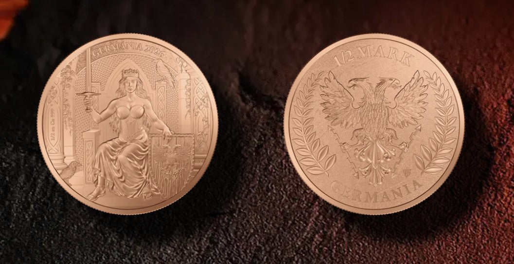 100 x Germania Mint Kupfer 1/2 oz BU 2026