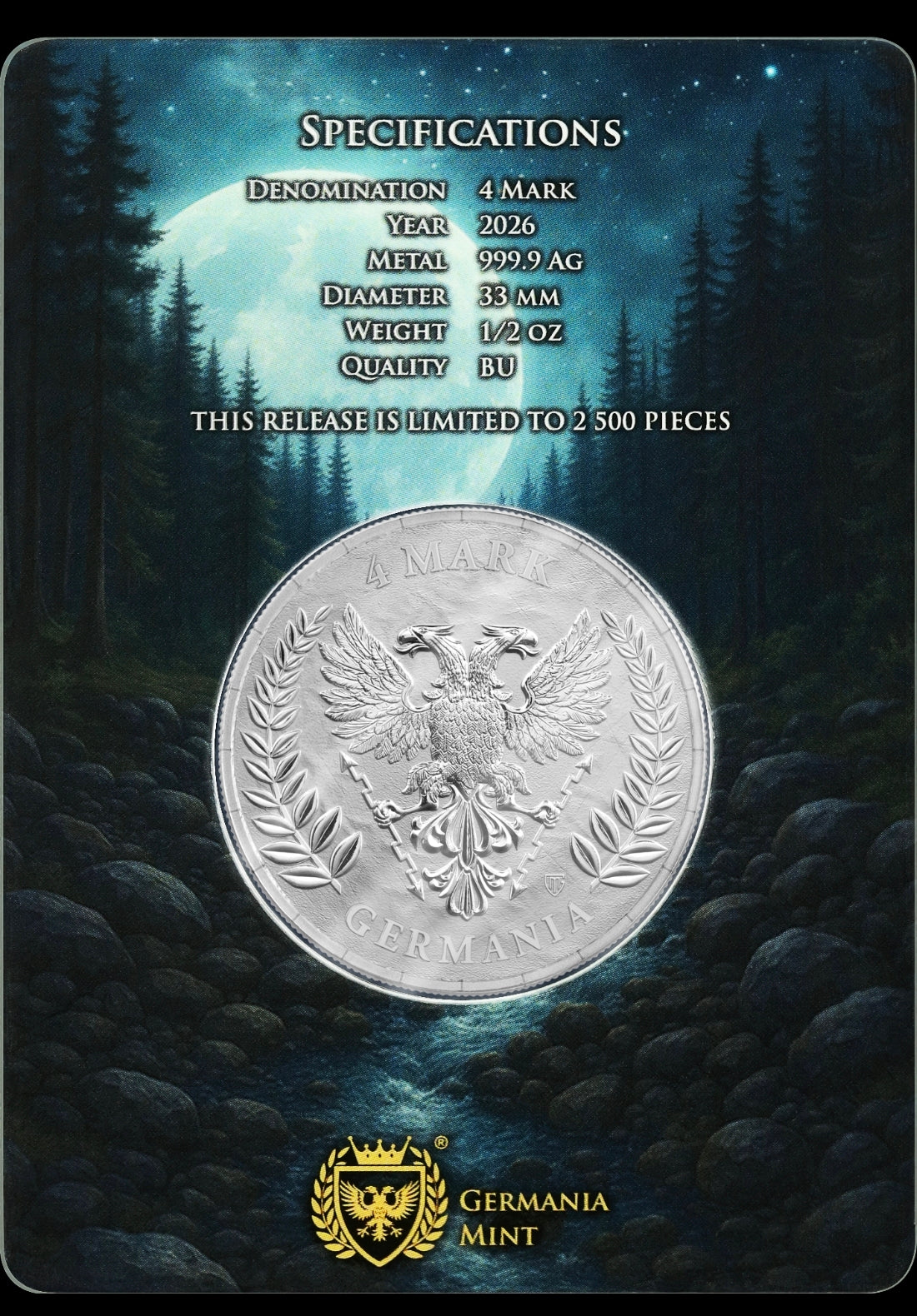 Germania Mint 2026 Silber 1/2 oz im Safepack