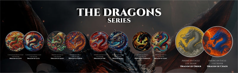 American Eagle Dragon Of Order Color 1 oz Silber 2025