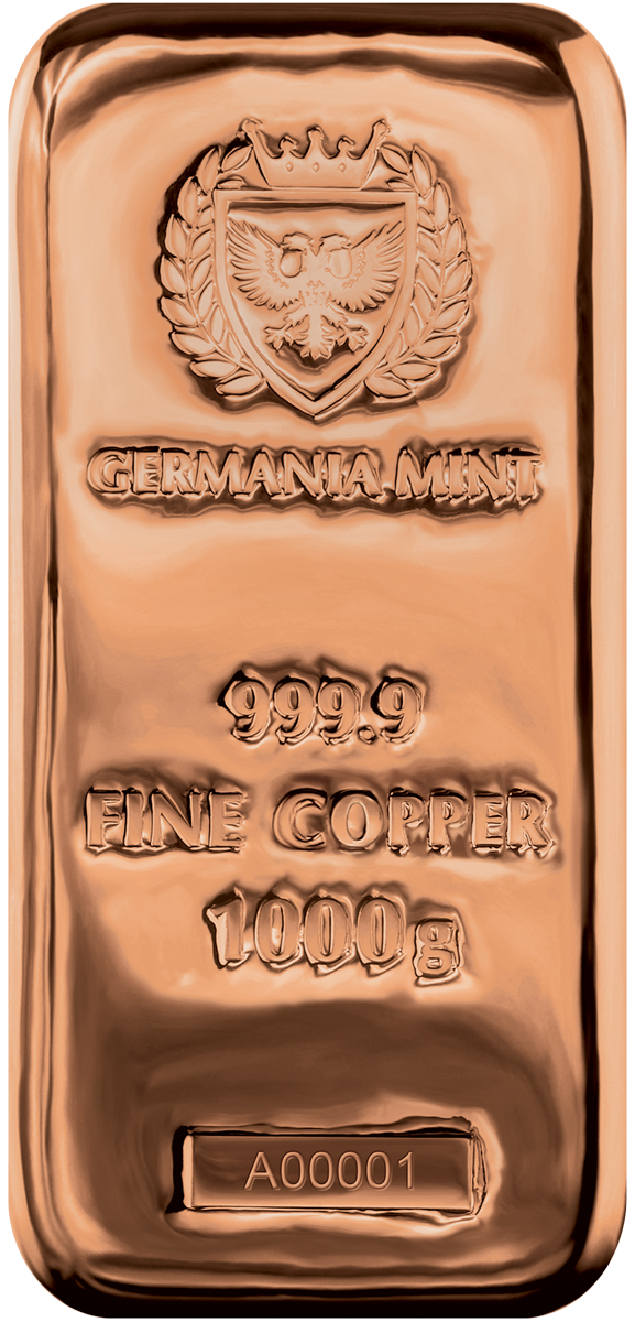 Germania Mint - 1 kg Kupferbarren