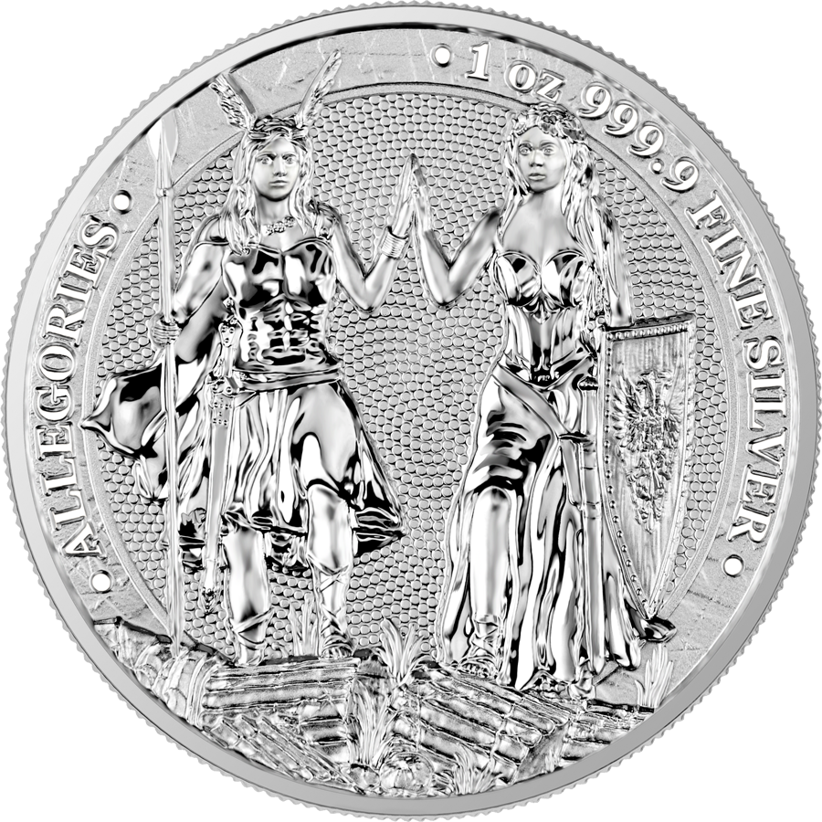 ALLEGORIES GALIA & GERMANIA - Germania Mint 2023 - 1 oz Silbermünze