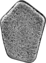 Germania Mint 1 oz Silber Guss Silberbarren Runes Collection Neongrün: Gebo