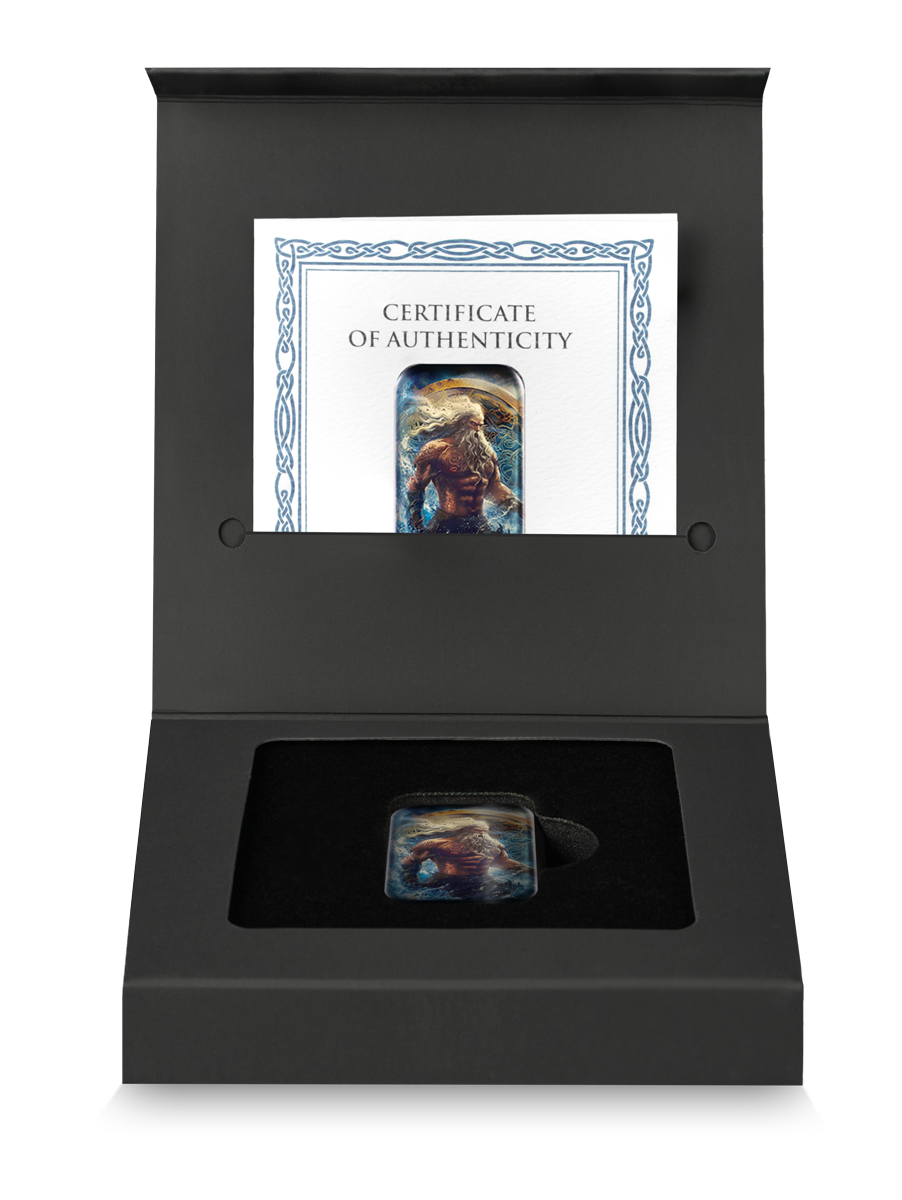Germania Mint - Guss Silberbarren Gods Njöror (6.) 2 Oz Silber Farbe