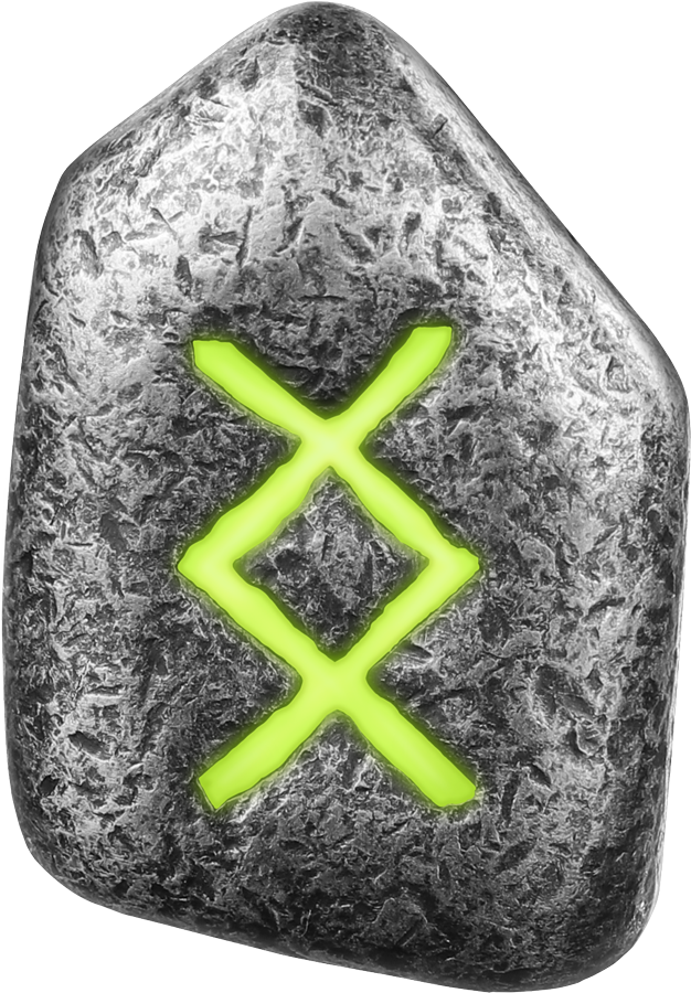 Germania Mint 1 oz Silber Guss Silberbarren Runes Collection Neongrün Ingwaz