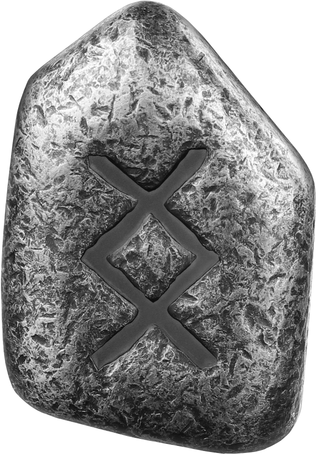 Germania Mint 1 oz Silber Guss Silberbarren Runes Collection Neongrün Ingwaz