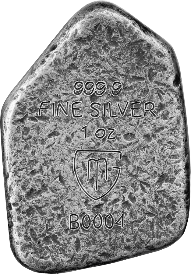 Germania Mint 1 oz Silber Guss Silberbarren Runes Collection Neongrün Ingwaz