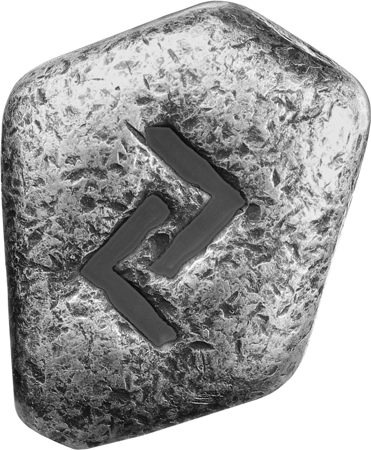 Germania Mint 1 oz Silber Guss Silberbarren Runes Collection Neongrün: Jera