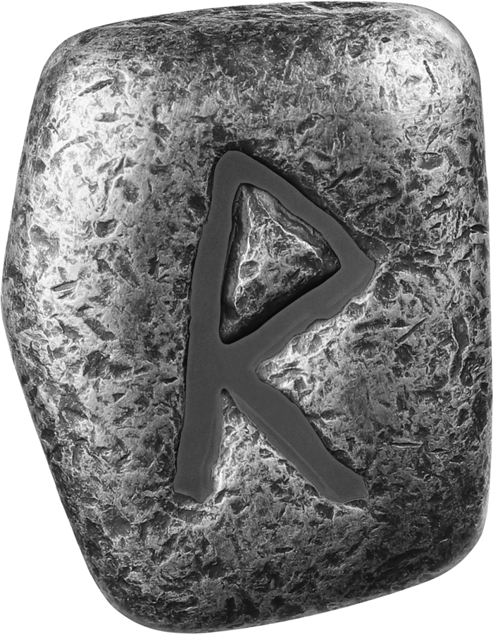Germania Mint 1 oz Silber Guss Silberbarren Runes Collection Neongrün: Raido