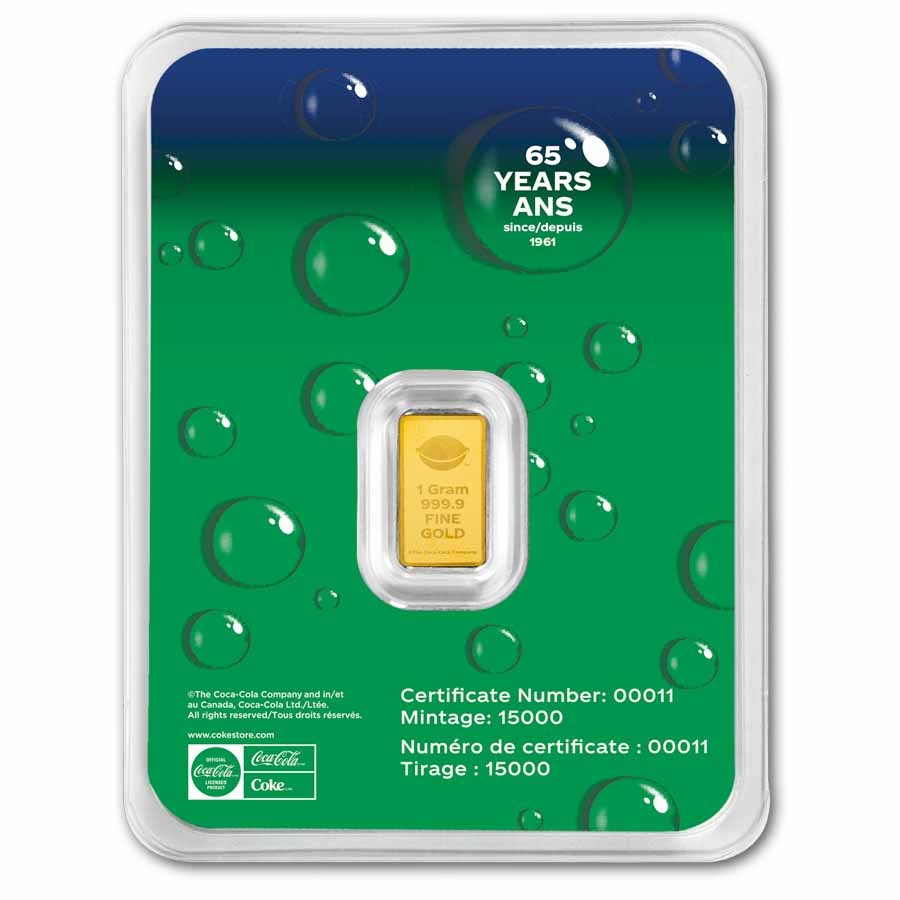 Goldbarren 1 Gramm PAMP Sprite Au999 im Blister
