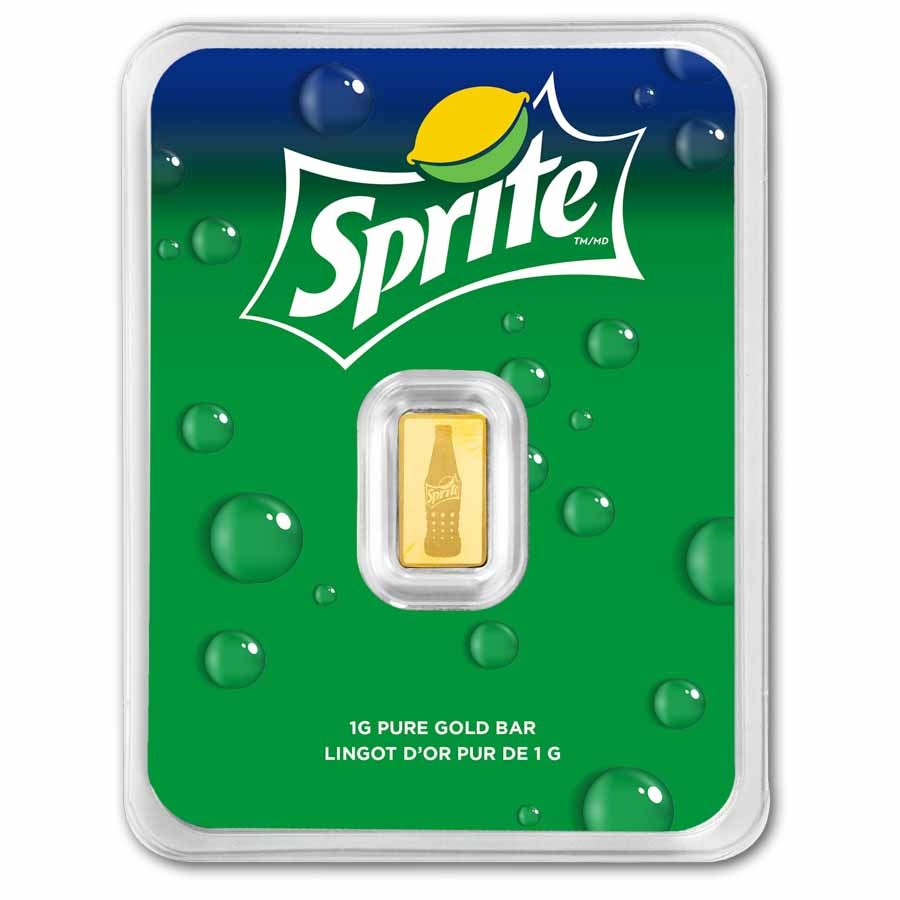 Goldbarren 1 Gramm PAMP Sprite Au999 im Blister