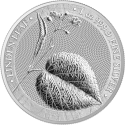 Germania Lindenblatt 1 Oz 2022 999 Silber Linden Leaf Silbermünzen