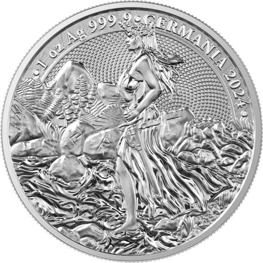 Germania Mint Silber 1 oz 2024 999 Silber Feinsilber  mit Zertifikat