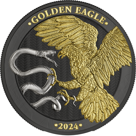 Germania Mint 2024 Malta Golden Eagle 5 Euro 1 oz Silver BU – Limited Edition