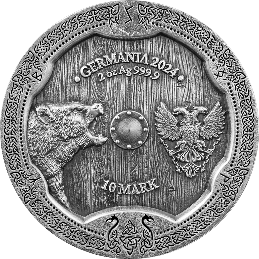 Germania Mint  - 2024 VALKYRIES SOLVEIG 2 OZ SILVER BU ULTRA HIGH RELIEF