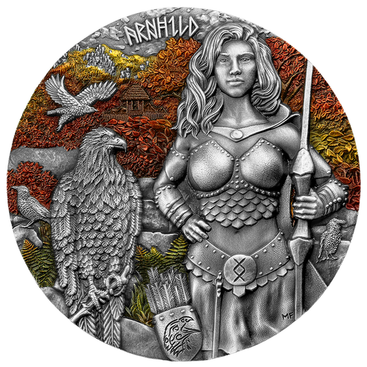 Germania Mint 2025 VALKYRIES Arnhild 2 OZ SILVER BU ULTRA HIGH RELIEF