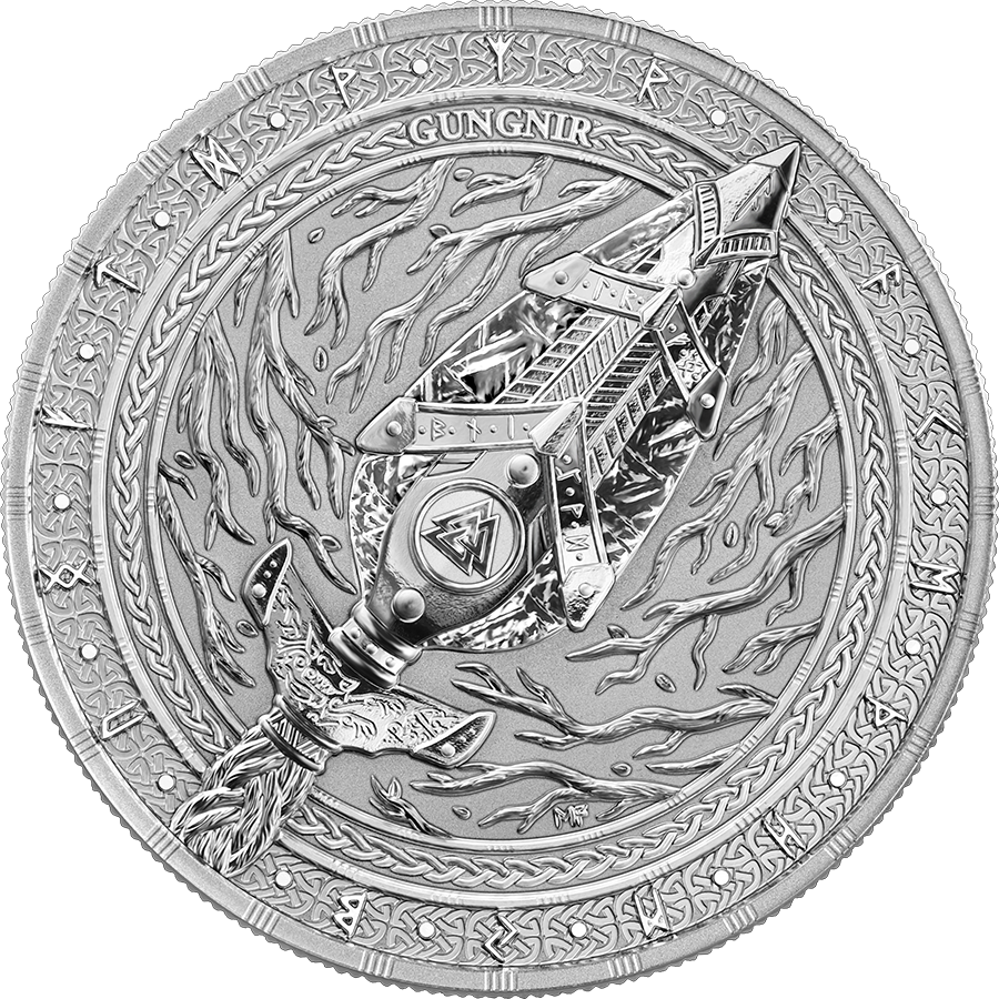 Germania Mint Silber 1 oz BU 2026 Artefacts Gungnir mit Zertifikat