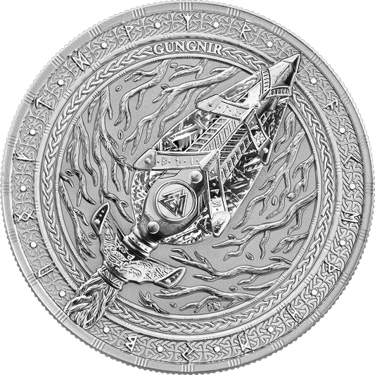 Germania Mint Silber 1 oz BU 2026 Artefacts Gungnir mit Zertifikat