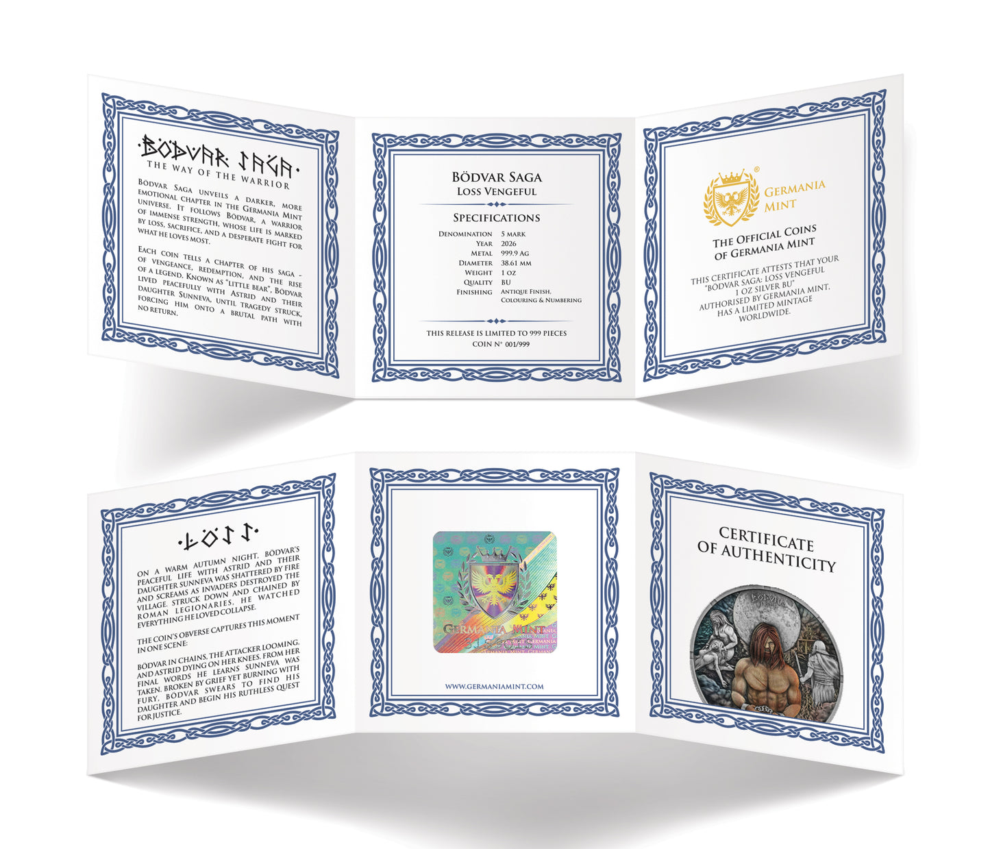 Germania Bödvar Saga 2026 Loss Vengeful 1 oz Silber BU mit UV-Effekt***