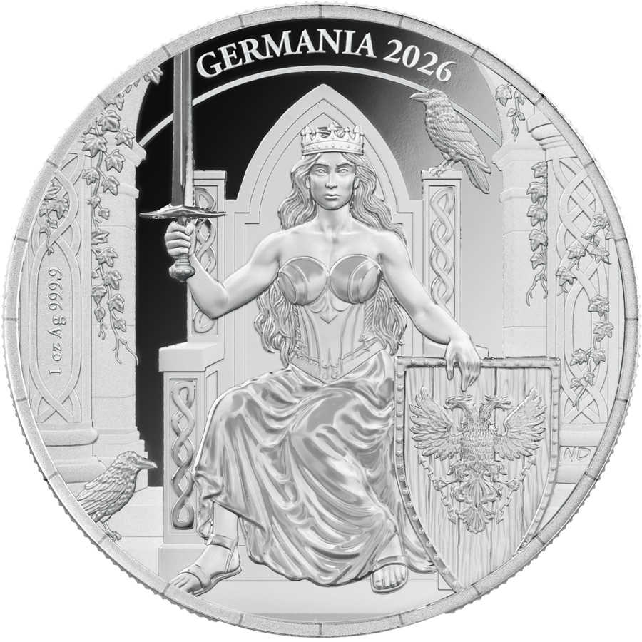 Germania Mint 1 oz Silber Proof 2026 PP 999 Silber ***