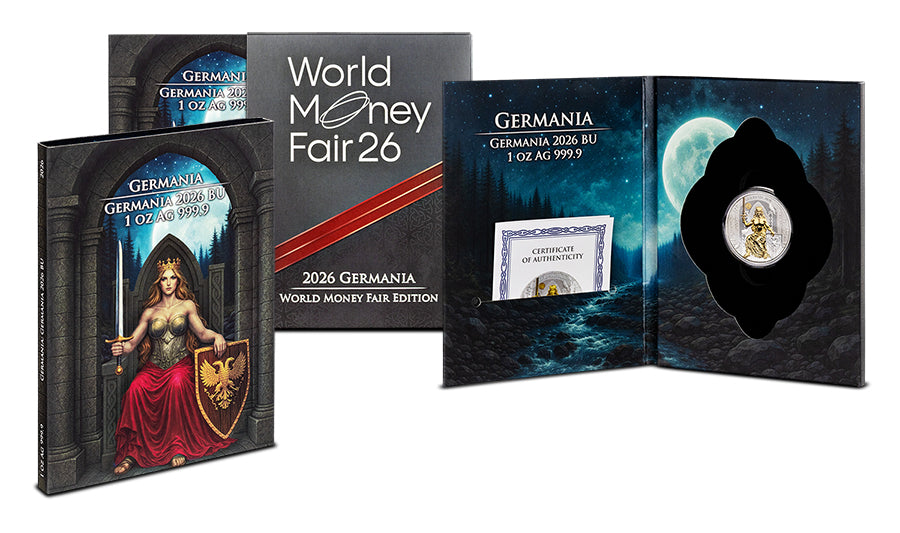 Germania Mint Silber 1 oz 2026 BU WMF Edition 999 Silber ***