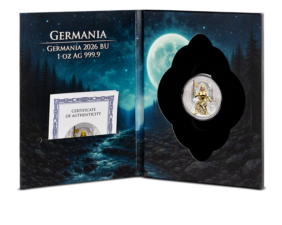 Germania Mint Silber 1 oz 2026 BU WMF Edition 999 Silber ***