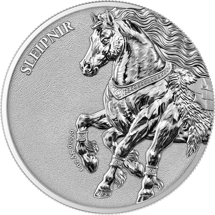 Germania Beasts: Sleipnir 1 oz Silver BU 2026 - Germania Mint - Kapsel