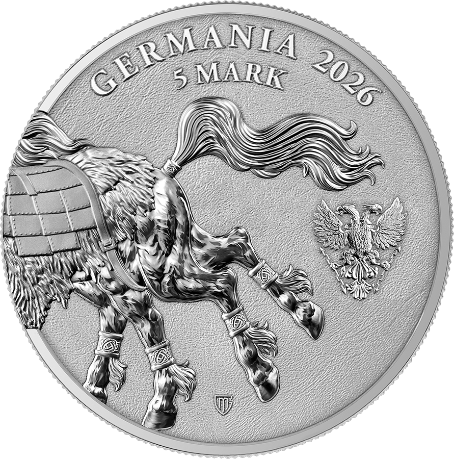 Germania Beasts: Sleipnir 1 oz Silver BU 2026 - Germania Mint - Kapsel
