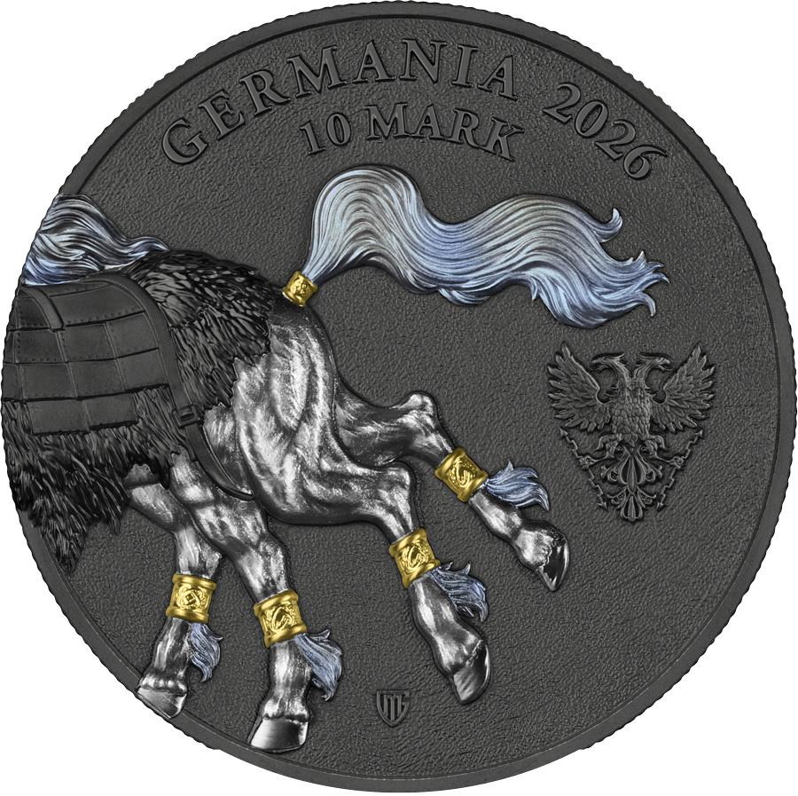Sleipnir Ultra Double High Relief 2026 - 2 oz Silber - Germania Beasts - Germania Mint ***
