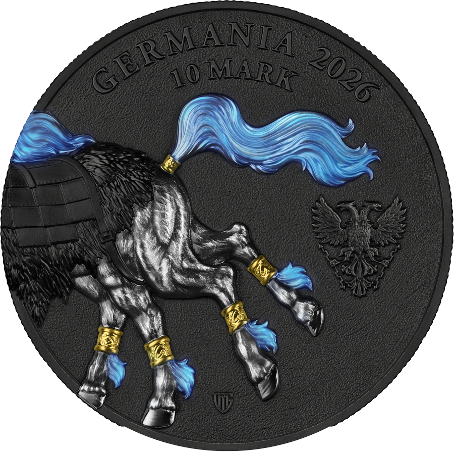 Sleipnir Ultra Double High Relief 2026 - 2 oz Silber - Germania Beasts - Germania Mint ***