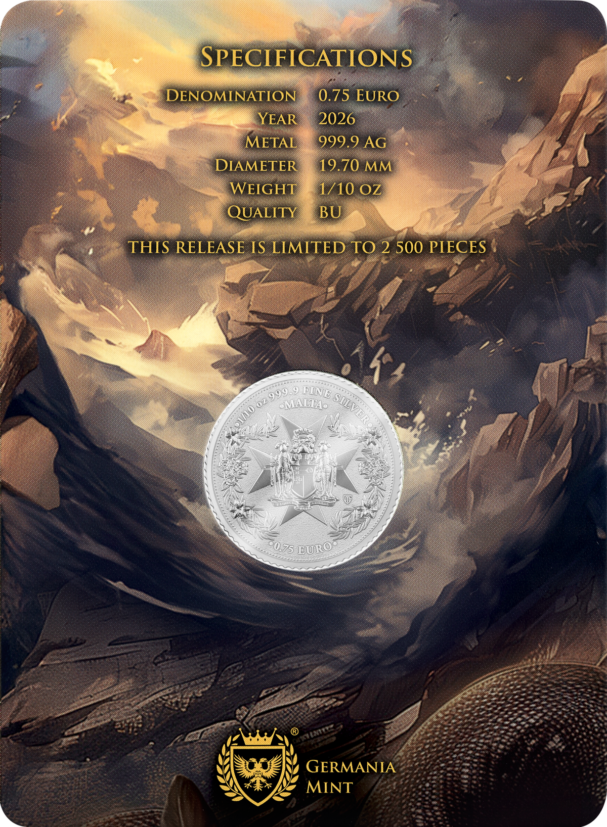 Germania Mint Golden Eagle 2026 Silber 1/10 oz im Safepack