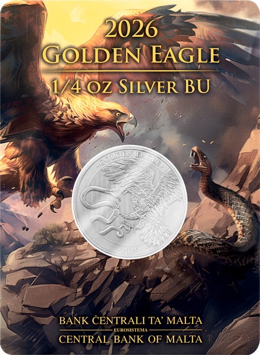 Germania Mint 2026 Malta Golden Eagle Silber 1/4 oz im Safepack
