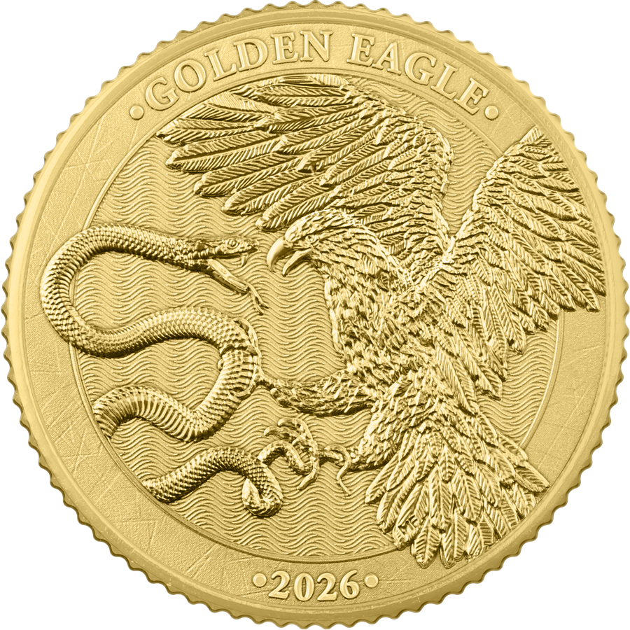 Goldmünze 2026 Malta Golden Eagle 1/10 oz Gold BU 