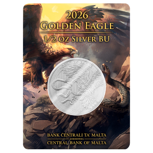Germania Mint 2026 Malta Golden Eagle Silber 1/2 oz im Safepack