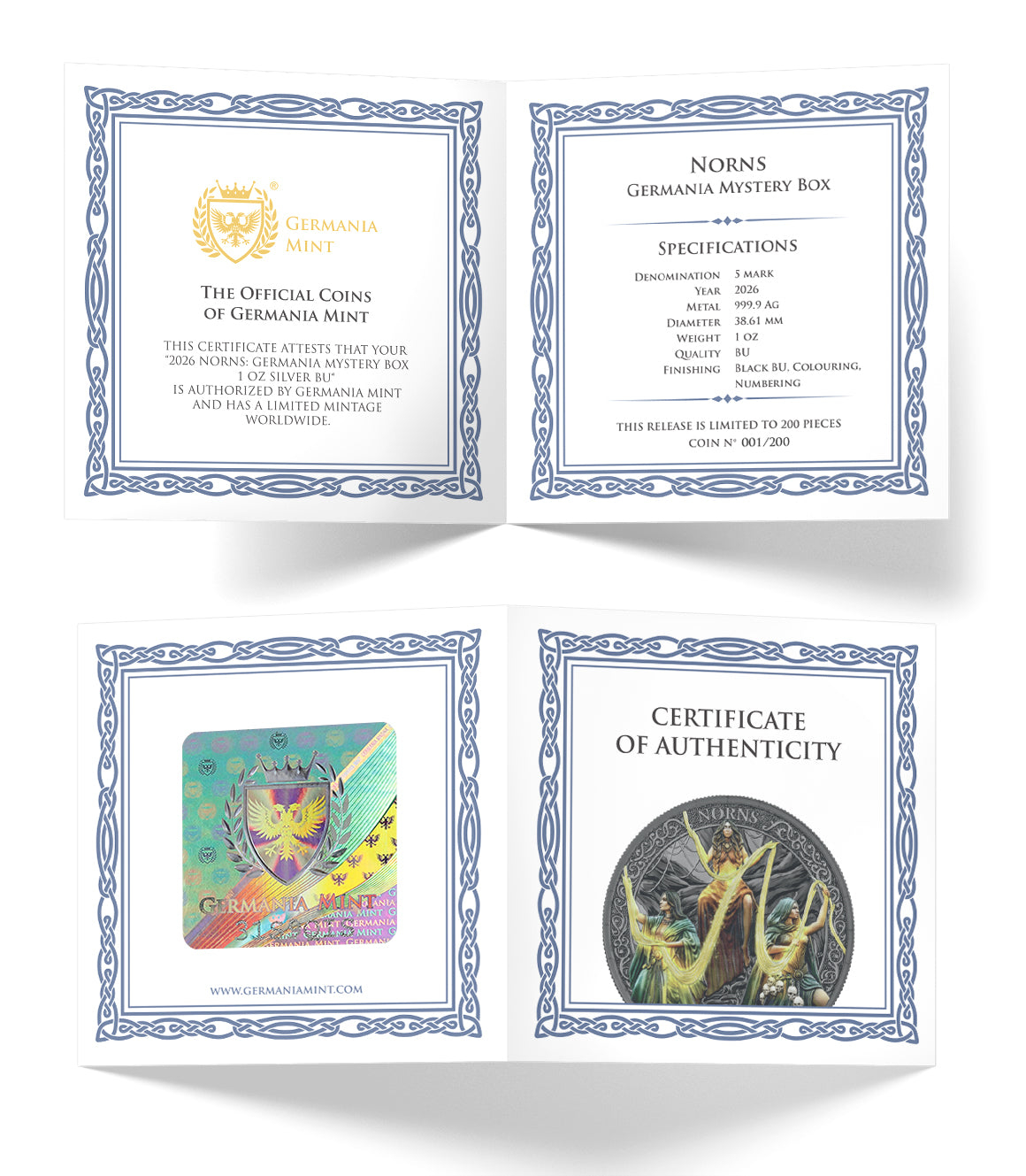 Germania - 1 Unze Silber Norns aus der Mystery Box 2026 ***