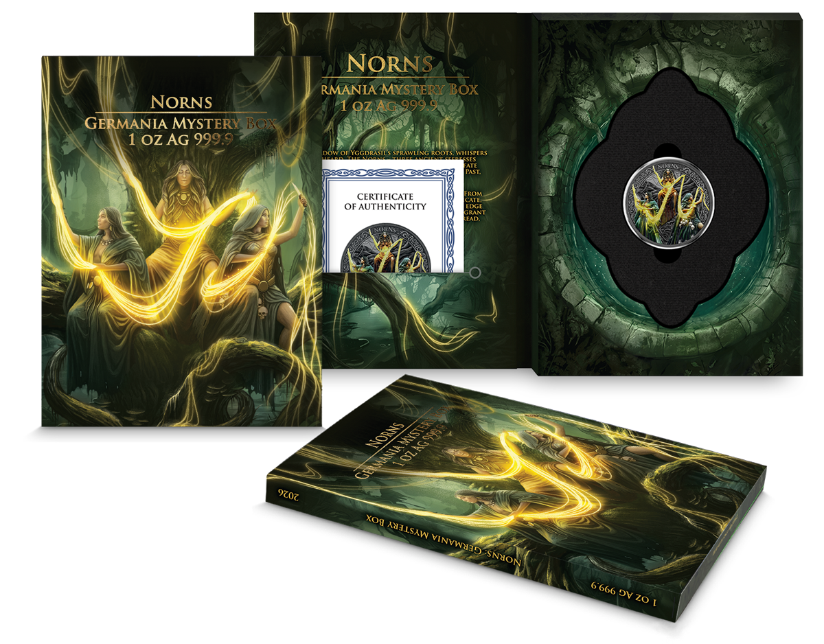 Germania - 1 Unze Silber Norns aus der Mystery Box 2026 ***