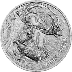 Germania Megafauna 2026 Giant Deer 25 Dollars 1 oz Silber BU Hirsch