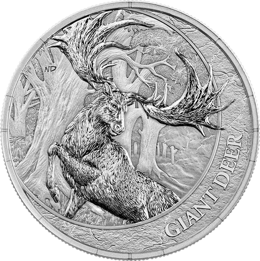 Germania Megafauna 2026 Giant Deer 25 Dollars 1 oz Silber BU Hirsch