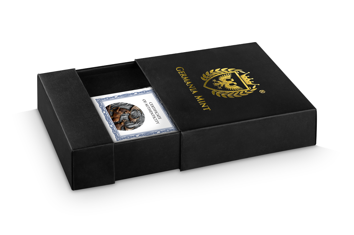 Germania Megafauna 2026 Giant Deer 2 oz Silber BU Ultra High Relief***