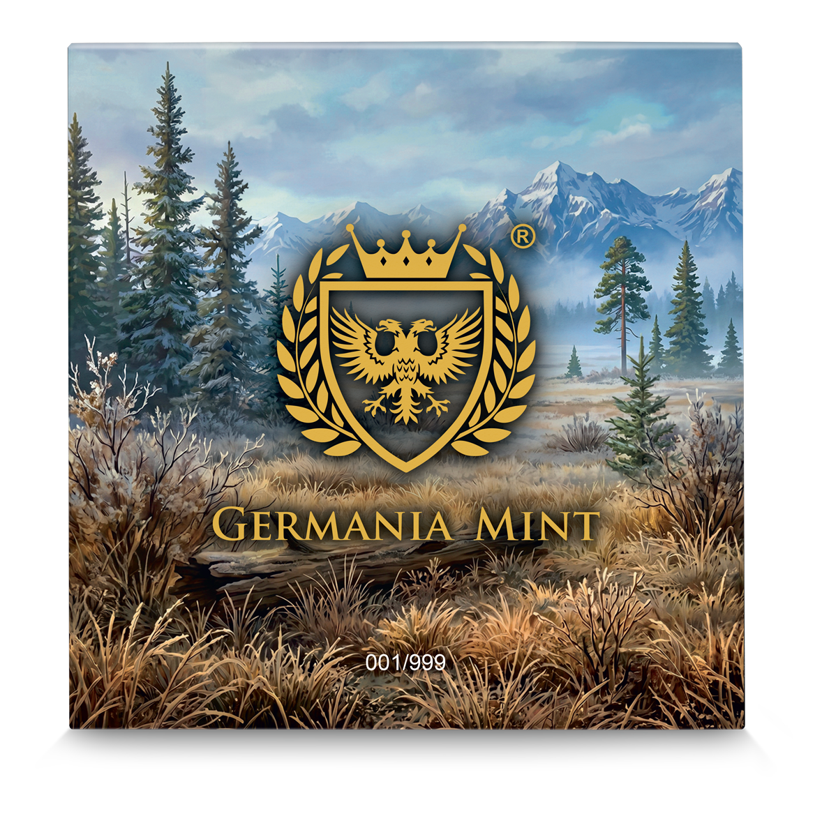 Germania Megafauna 2026 Giant Deer Oblivion  1 oz Silber BU Hirsch Farbe