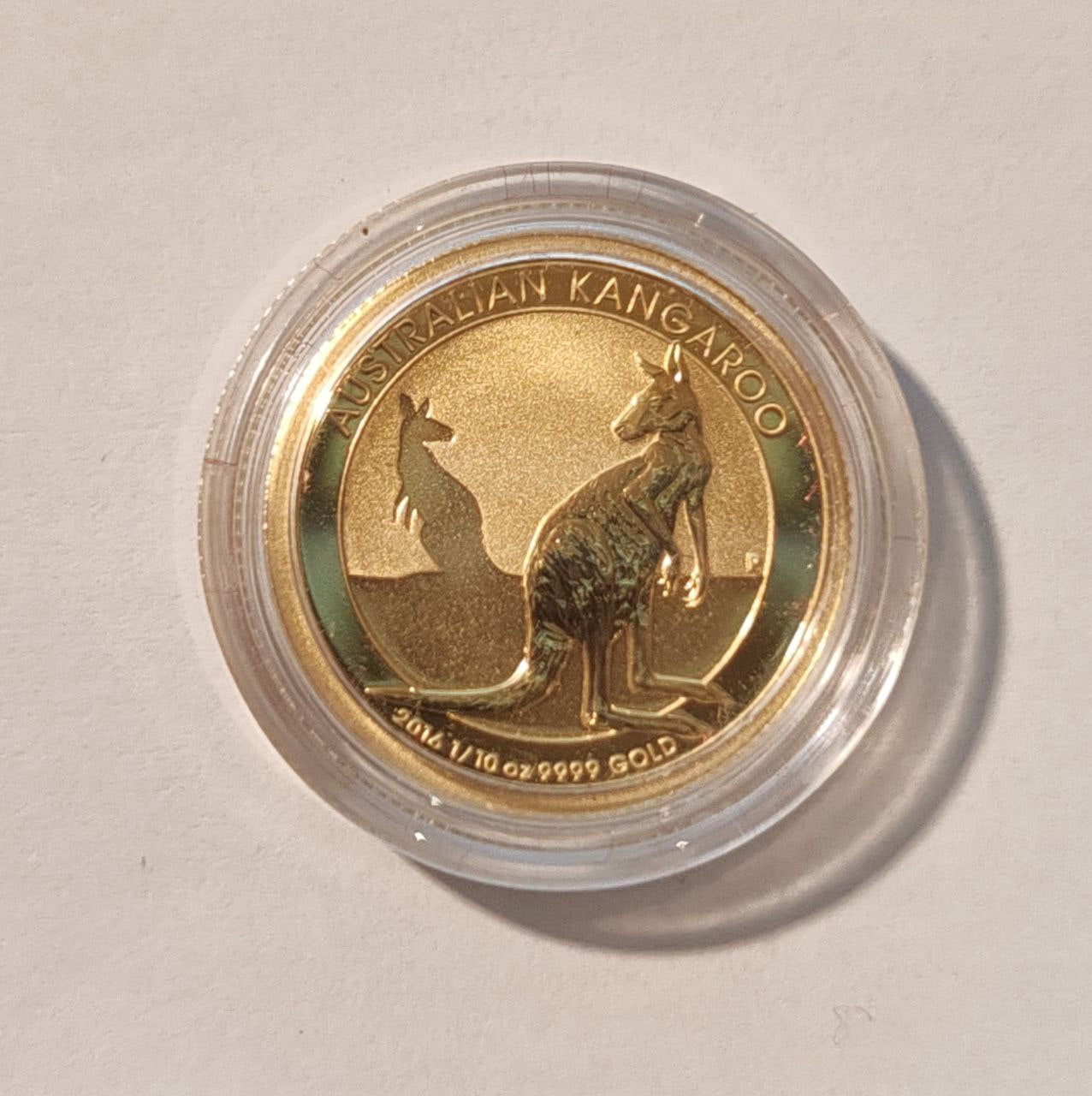 Australian Känguru 2016 Goldmünze 1/10 oz - Perth Mint **