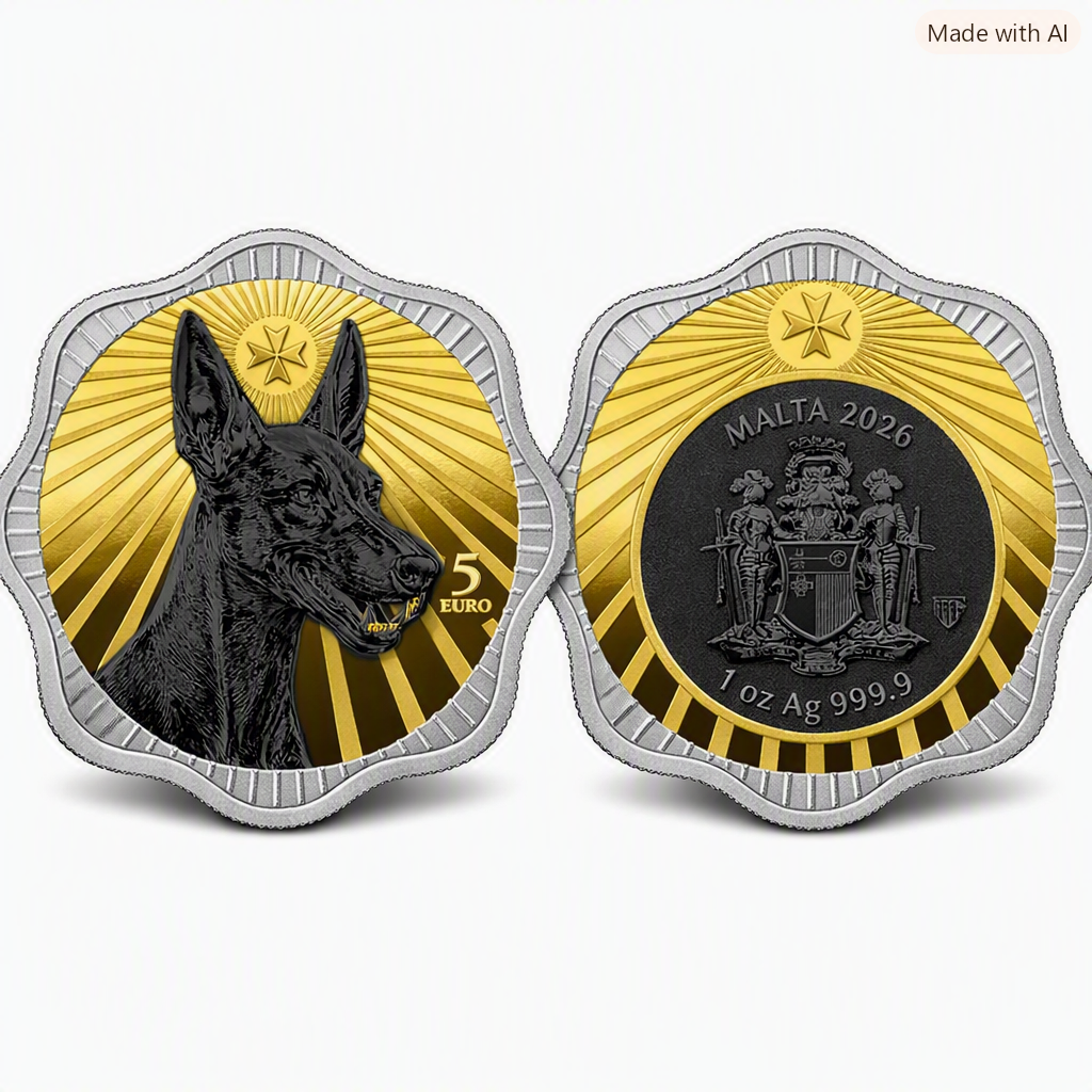 Malta Pharaonen Hund 2026 Silber 1 oz