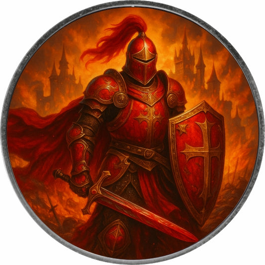 American Eagle Knights of Honour Crimson Crusader Color Farbe 1 oz Silber 2025