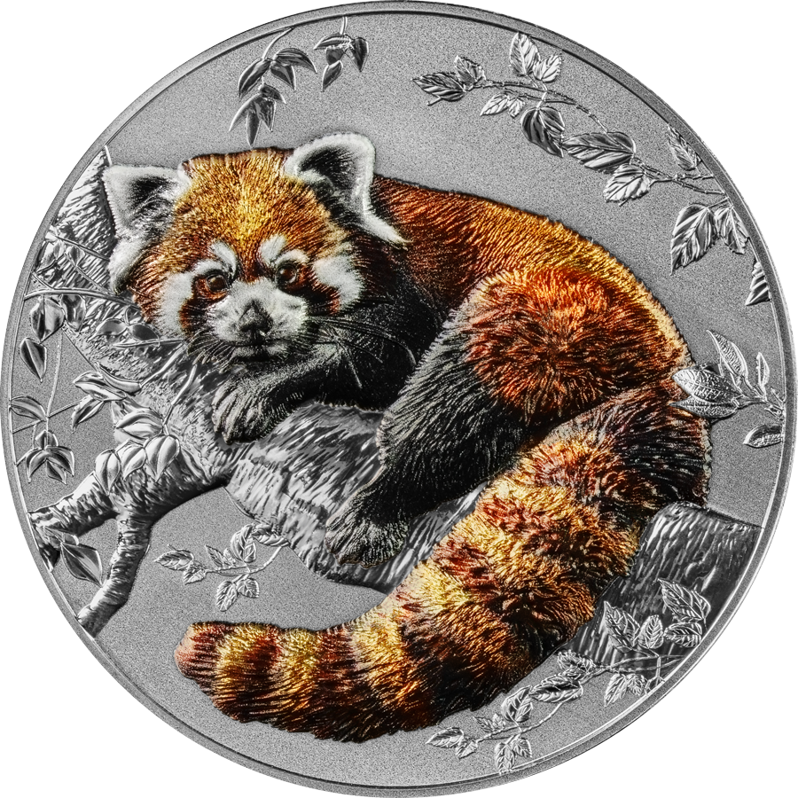 Germania Mint Niue 2025 – Red Panda 2 oz Silver High Relief
