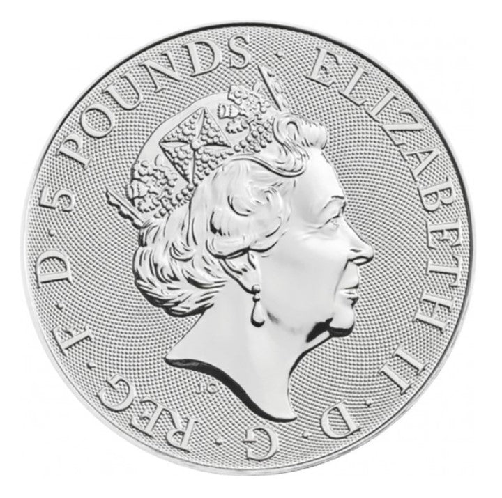 Royal Tudor Beasts Löwe 2022 - 2 Oz * Silbermünzen