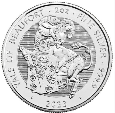 Royal Tudor Beasts Yale 2023 - Silbermünze 2 Oz Silbermünzen